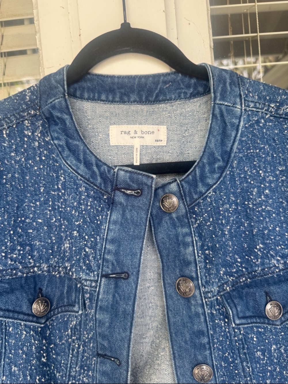 Rag & Bone Cora Tweed Denim Crop Jacket - Picture 5 of 12